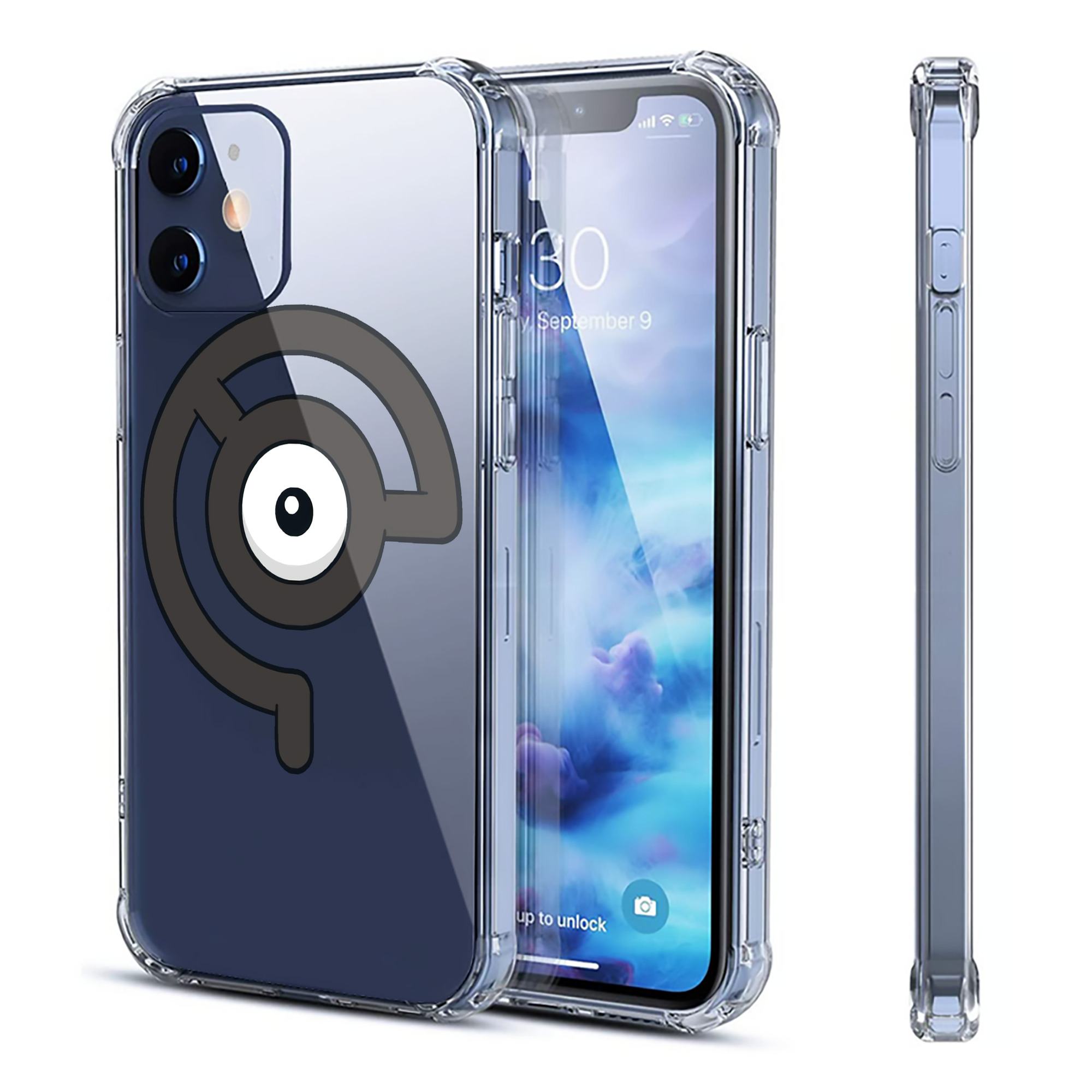 （画像用） ポケットモンスター Pokémon 【iPhone 12シリーズ対応】透明スマホケース（クリアソフトケース）